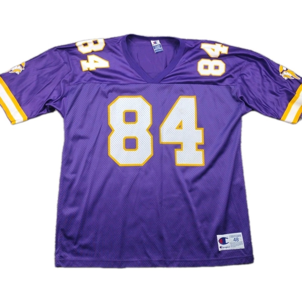 Vintage y2k 80s-90s randy moss nfl football jersey on champion tag #84 XL